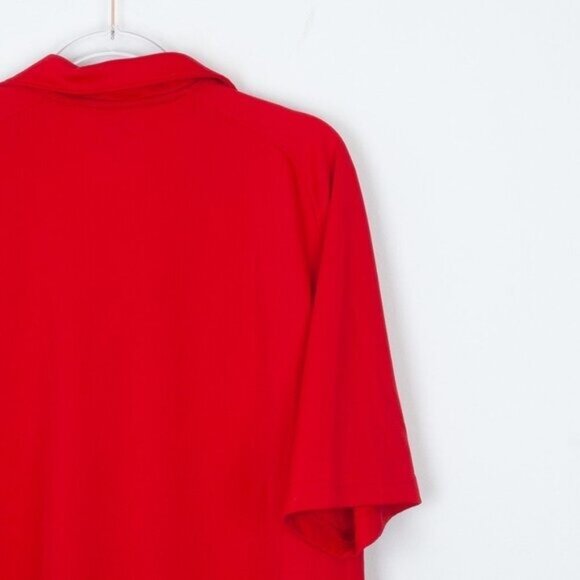 Slazenger Mens Short Sleeve Pullover Polo Shirt Size XXL Red Golf Preppy Office - Picture 7 of 7